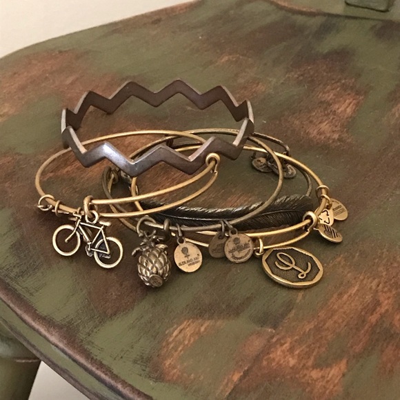 Alex and Ani stacking bracelets - Picture 1 of 6